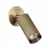 ODEON LIGHT 7013/1WA HIGHTECH ODL25 477 Настенный св-к поворотный на 180°/350° металл/под латунь IP20 LED GU10 10W 220V MANCHESTER