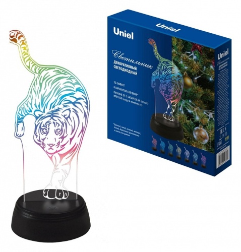 Зверь декоративный Uniel ULI-M506 RGB/3AA TIGER/BLACK UL-00008401 фото 5