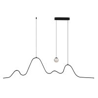 ODEON LIGHT 7181/37L HIGHTECH ODL26 283 Подвесной светильник черный/алебастр/металл IP20 LED 37W 2600Лм 3000K 120° 220-240V MOONLIGHT