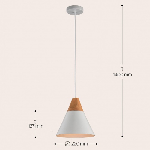 Подвесной светильник Maytoni Bicones P359-PL-140-W фото 6
