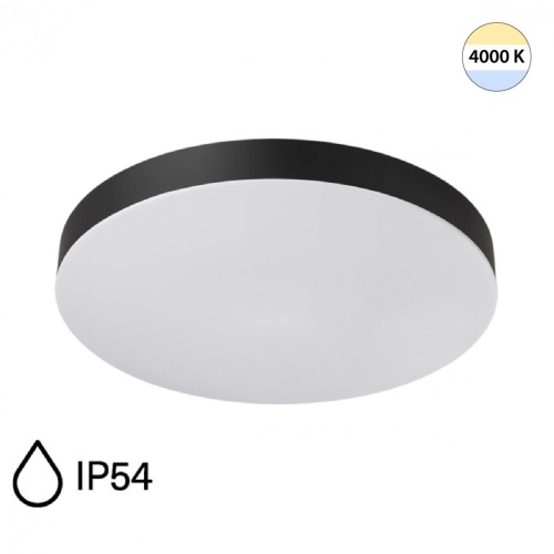 SONEX 7760/24L MITRA LED SN 545 Светильник пластик/белый/черный LED 24Вт 4000K D300 IP54 GAMMA