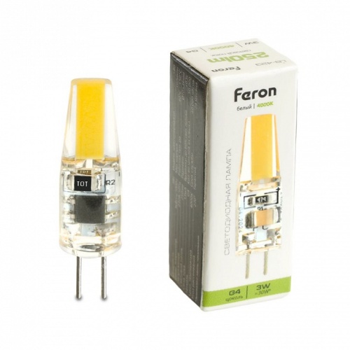 Лампа светодиодная Feron LB-423 G4 3Вт 4000K 51168 фото 6 Лампа светодиодная Feron LB-423 G4 3Вт 4000K 51168 фото 6