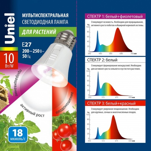 Лампа светодиодная Uniel LED E27 10Вт K UL-00011438 фото 4