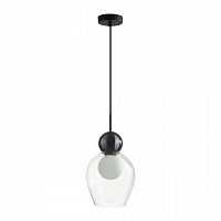 5023/1 MODERN ODL23 337 черный/прозрачный/белый матовый металл/стекло Подвес G9 LED 5W BLACKY