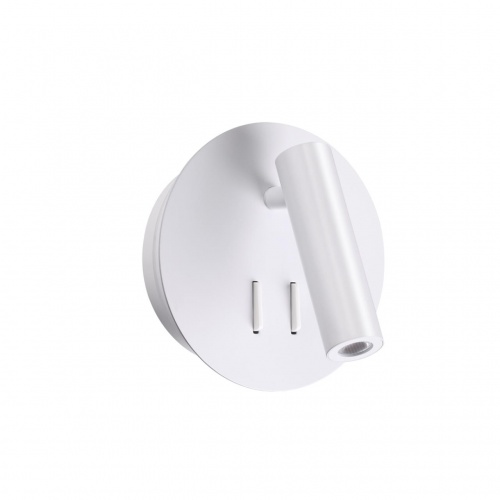 ODEON LIGHT 3912/9WL HIGHTECH ODL20 471 бел/металл Наст-й свет-к с лампой д/чтения с выкл LED 9W 3000K 220V BEAM