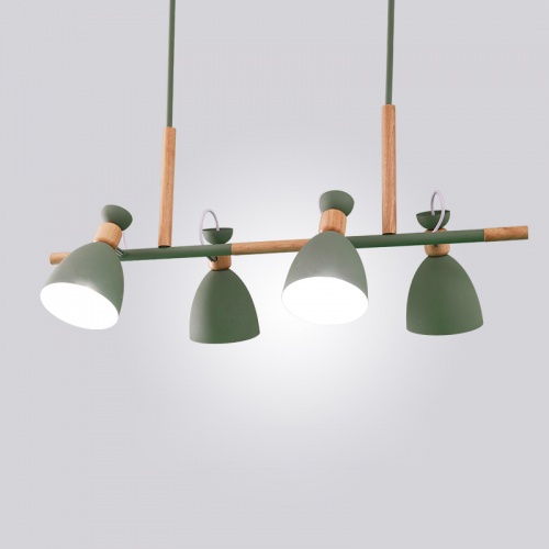 Подвесной реечный светильник TRIF WOOD LONG Green фото 7 Подвесной реечный светильник TRIF WOOD LONG Green фото 7
