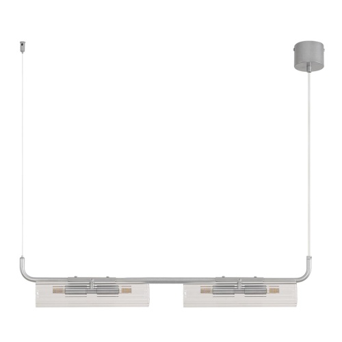 LUMION 8258/4 SUSPENTIONI LN26 286 серебро/прозрачный, металл/стекло Подвес G9 4*20W 220V TORONTO