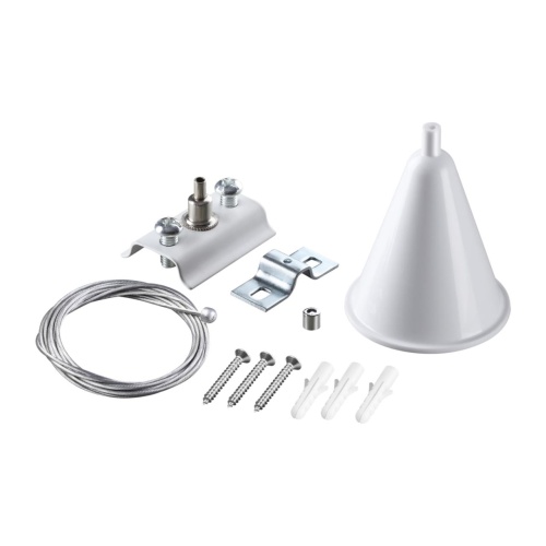 NOVOTECH 135151 PORT NT22 233 белый Подвесной комплект с 2-х метровым тросом для однофазного двухжильного шинопровода IP20