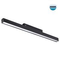 NOVOTECH 358412 SHINO NT20 152 черн Трековый светильник для низков. шинопровода IP20 LED 4000K 24W 48V FLUM