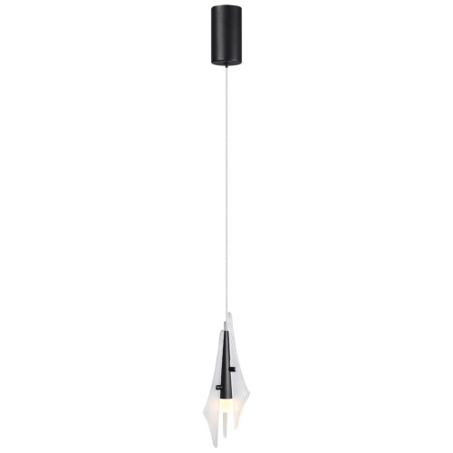ODEON LIGHT EXCLUSIVE 5442/6LA L-VISION ODL_EX26 059 черный/бел.матовый/металл/стекло/акрил Подвес LED 6W 3000K 633Лм AFALINA