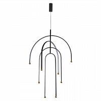 ODEON LIGHT 6633/95L HIGHTECH ODL24 285 металл/черный/акрил Подвесной светильник (регулируемые рожки) LED 95W 3000K 220V MEMFI