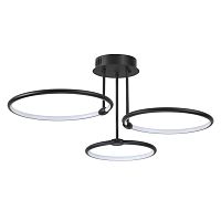 LUMION 6506/66CL LEDIO LN26 271 чёрный Люстра потолочная с ПДУ LED 66W 3000-6000K 220V URSULA