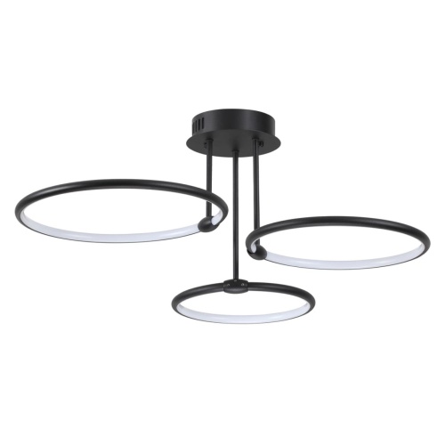 LUMION 6506/66CL LEDIO LN26 271 чёрный Люстра потолочная с ПДУ LED 66W 3000-6000K 220V URSULA