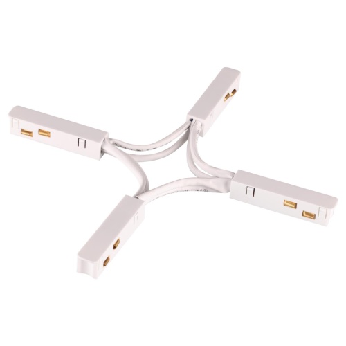 NOVOTECH 135177 SHINO NT23 132 белый Гибкий токопроводящий соединитель для низковольтного шинопровода "X-образный" IP20 48V FLUM