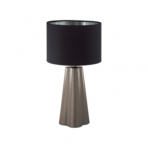 LUMION 8125/1T COMFI LN26 478 черный/серый, керамика/текстиль Настольная лампа E27 1*60W 220V HINAMI