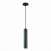 ST151.408.01 Встраиваемый подвесной светильник Черный GU10 1*50W  IP20 D54xH290 220V Без ламп