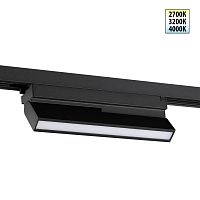 NOVOTECH 359748 PORT NT25 238 черный Светильник однофазный двухжильный трековый с переключ. цв. температуры IP20 LED 12W 180-265V 2700К/3200К/4000К EOS