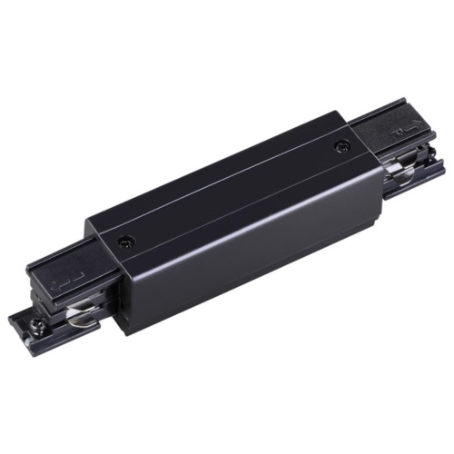 NOVOTECH 135051 PORT NT19 299 черный Соединитель с токопроводом прямой внешний для трехфазн. шинопровода IP20
