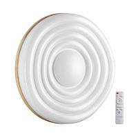 SONEX 7674/DL PALE SN 000 белый/натуральное дерево LED 48Вт 3000-6000К D388 IP43 пульт ДУ FASS WOOD