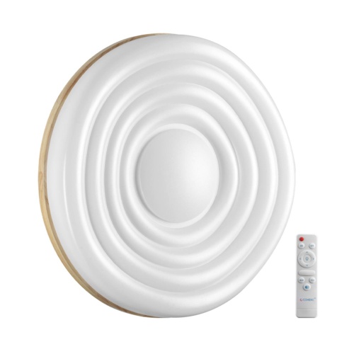 SONEX 7674/DL PALE SN 000 белый/натуральное дерево LED 48Вт 3000-6000К D388 IP43 пульт ДУ FASS WOOD