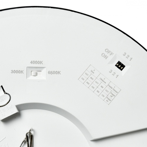 SONEX 7788/24L MITRA LED SN 537 Светильник пластик/белый/черный LED 24Вт 3000/4000/6500К D300 IP44 CCT/датчик движения NEBULA BLACK фото 2