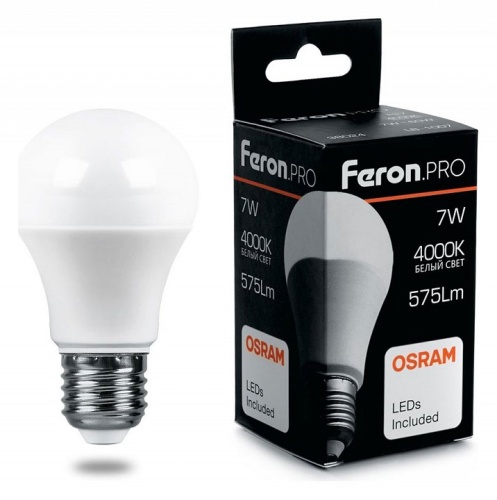 Лампа светодиодная Feron LB-1007 E27 7Вт 4000K 38024 фото 2