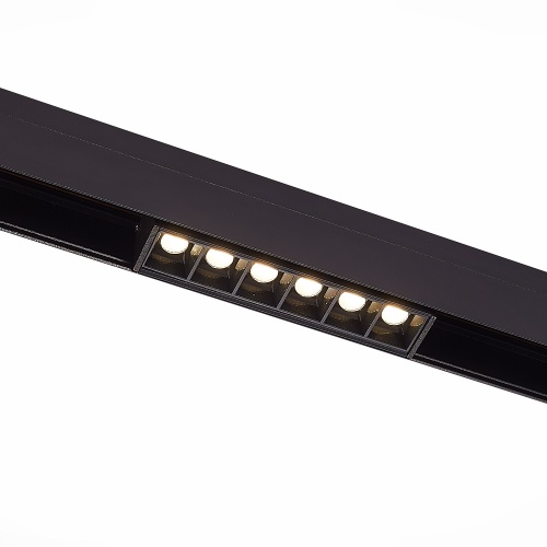 ST361.446.06 Магнитный трековый светильник Черный LED 1*6W 4000K 532Lm Ra>90 36° IP20 L115xW22xH44 48V ST361.446.06 Магнитный трековый светильник Черный LED 1*6W 4000K 532Lm Ra>90 36° IP20 L115xW22xH44 48V