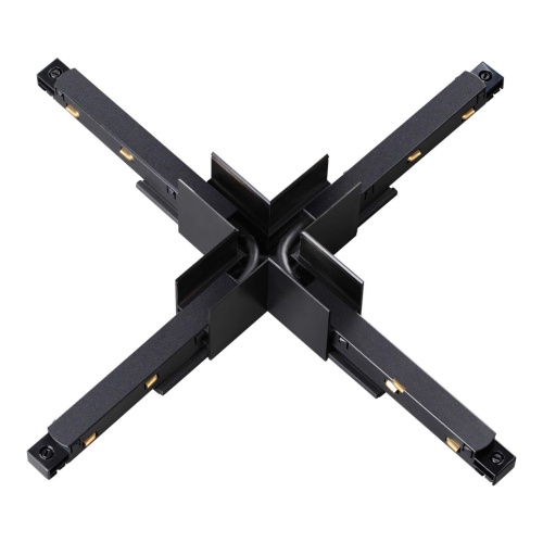 NOVOTECH 135128 SHINO NT21 043 черный Соединитель с токопроводом для шинопровода Х-образный IP20 48V FLUM