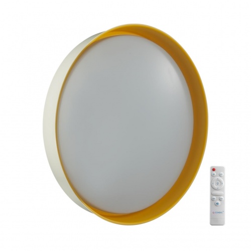 SONEX 7711/EL COLOR SN 157 Светильник пластик/желтый LED 70Вт 3000-6000К D510 IP43 пульт ДУ TUNA YELLOW SONEX 7711/EL COLOR SN 157 Светильник пластик/желтый LED 70Вт 3000-6000К D510 IP43 пульт ДУ TUNA YELLOW