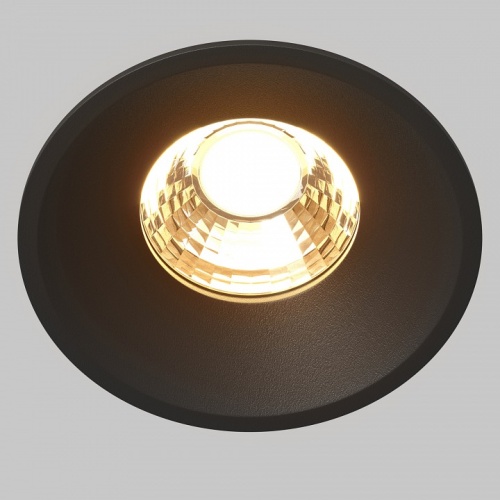 Встраиваемый светильник Maytoni Technical Round DL058-12W2.7K-B фото 2 Встраиваемый светильник Maytoni Technical Round DL058-12W2.7K-B фото 2