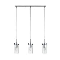 LUMION 8102/3A COMFI LN26 408 хром/прозрачный металл/металл Подвес Е14 3*40W 220V ISHA