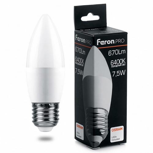 Лампа светодиодная Feron LB-1307 E27 7.5Вт 6400K 38058 Лампа светодиодная Feron LB-1307 E27 7.5Вт 6400K 38058