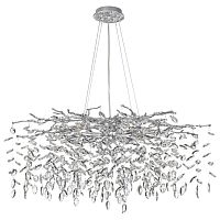 ODEON LIGHT 4970/12 HALL ODL24 615 матов.серебристый/алюмин./хрусталь Люстра G9 12*40W DELICA