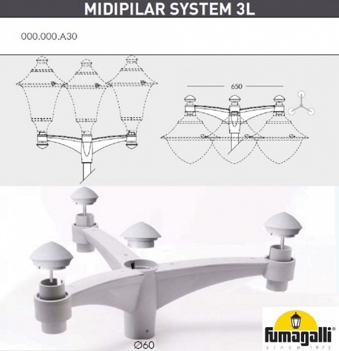 Фонарный столб Fumagalli Vivi V50.372.A30.LXH27 фото 4 Фонарный столб Fumagalli Vivi V50.372.A30.LXH27 фото 4