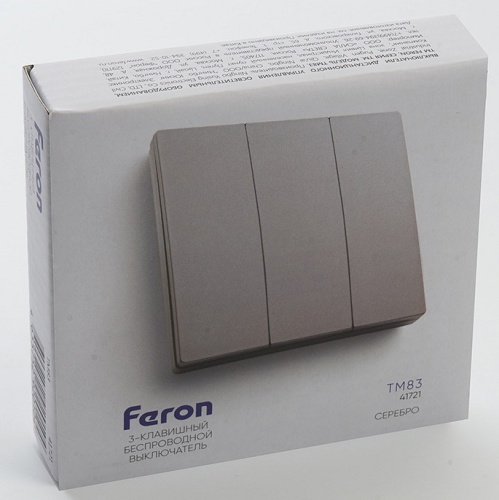 Выключатель беспроводной трехклавишный Feron Tm 83 41721 фото 5