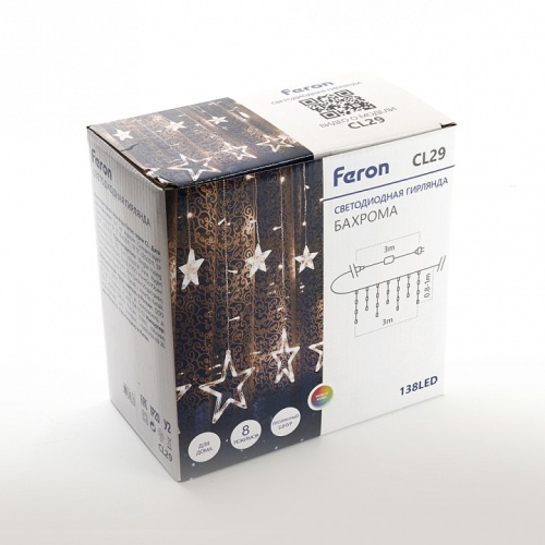 Бахрома световая фигурная Feron CL29 48615 фото 5 Бахрома световая фигурная Feron CL29 48615 фото 5