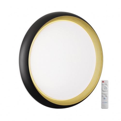 SONEX 7651/EL PALE SN 141 Светильник пластик/черн./золот. LED 70Вт 3000-6000К D480 IP43 пульт ДУ TOFIQ BLACK