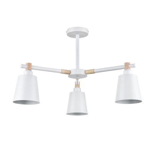 LUMION 8097/3C MODERNI LN26 342 белый/белый металл, дерево/металл Люстра потолочная Е27 3*60W 220V ROSALINA