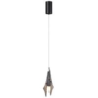 ODEON LIGHT EXCLUSIVE 5442/6L L-VISION ODL_EX26 059 черный/дымчатый/металл/стекло/акрил Подвес LED 6W 3000K 633Лм AFALINA