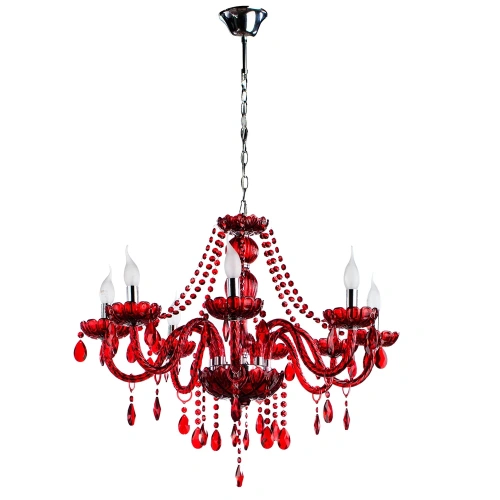 Подвесная люстра Arte Lamp TEATRO A3964LM-8RD Подвесная люстра Arte Lamp TEATRO A3964LM-8RD