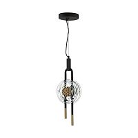ODEON LIGHT EXCLUSIVE 5407/12L MODERN ODL_EX24 101 черный/золотой/металл/стекло Подвес LED 12W 3000K 1005Лм MAGNET