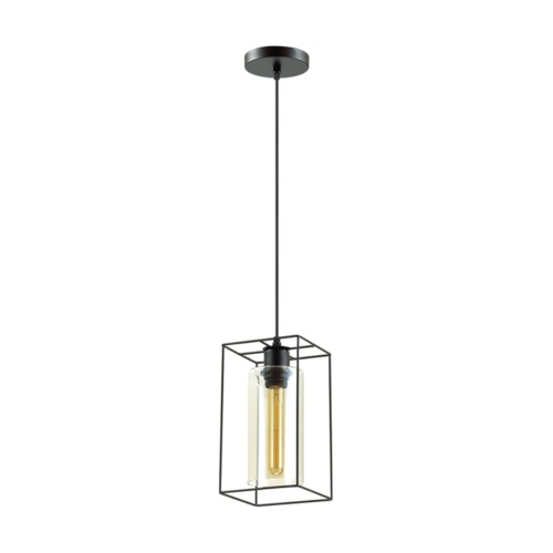 LUMION 3728/1 SUSPENTIONI LN26 413 черный Подвес E27 1*60W 220V ELLIOT