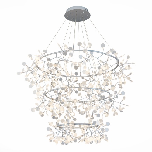 SL379.103.486 Люстра подвесная ST-Luce Серебристый/Белый LED 486*0,5W 3500K SL379.103.486 Люстра подвесная ST-Luce Серебристый/Белый LED 486*0,5W 3500K