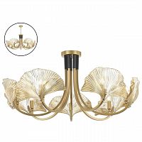 ODEON LIGHT EXCLUSIVE 4870/7 HALL ODL_EX22 149 золотой/чёрный/стекло Люстра E14 7*40W VENTAGLIO