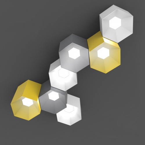 Потолочный светильник HEXAGON B H15 Blue фото 3 Потолочный светильник HEXAGON B H15 Blue фото 3
