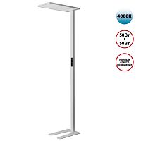 NOVOTECH 359545 LEDO NT25 330 (В 2-х КОРОБКАХ) белый Торшер светодиодный диммир. полного спектра IP20 LED 50W+50W 180-265V 4000K 6500Лм STUDI