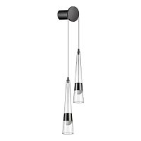 ODEON LIGHT 5044/24WL L-VISION ODL24 000 глянц.темн.хром/прозрачный/металл/стекло Бра LED 24W 3000K 2536Лм LUMP