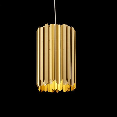 Подвесной светильник Tom Kirk Facet Pendant Gold фото 3