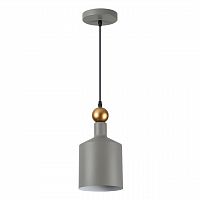 ODEON LIGHT 4086/1 PENDANT ODL19 417 серый/золотой Подвес Е27 1*40W 220V BOLLI